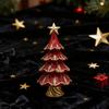 Christmas Tree Statue Small Decorations for Shelf Holiday Landscape