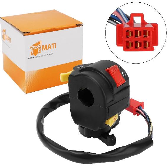 M MATI 0453816 Left Handlebar Switch Start Kill Stop Horn for Polaris Sportsman 90 Outlaw 90 2007-2009