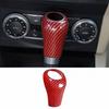 Shift Knob Cover Red Carbon Fiber Central Console Gear For Benz G-Class 2009-11