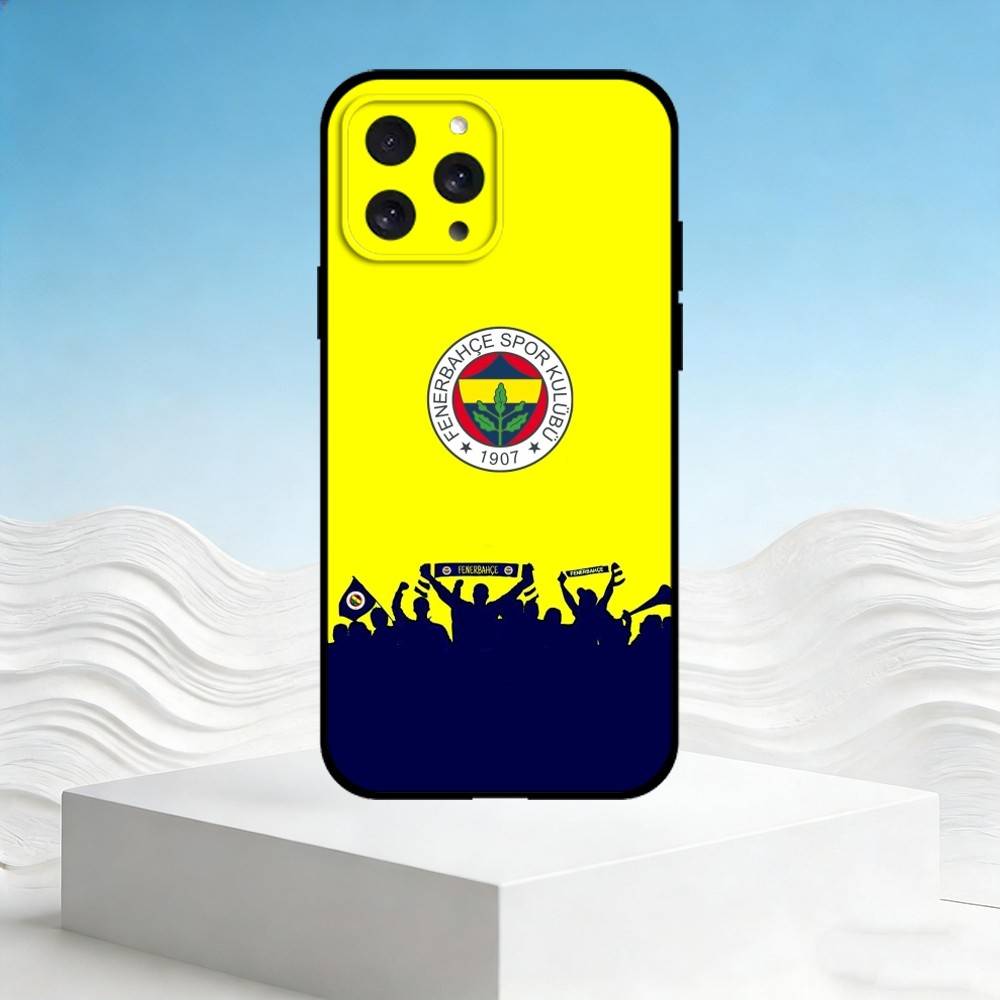 

T-Turkey Fenerbahce-E Phone Case For iPhone 17,16,15,14,13,12,11 Plus,Pro Max,SE4Soft Silicone Black Cover iPhone16plus