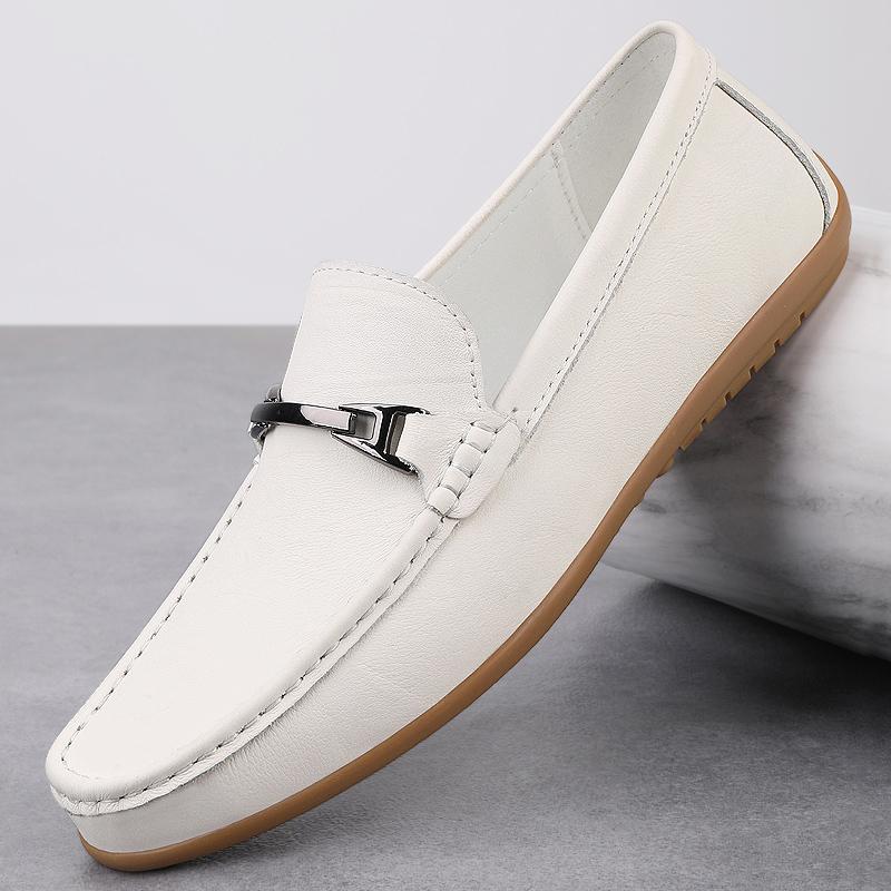 

Fashion High Quality Handmade Leather Mens Shoes Casual Comfortable Men Slip on Leather Loafers Shoes Men Flats Hot Sale Outdoor Shoes 46
