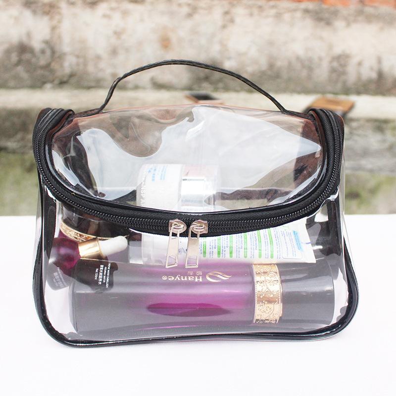 Makeup Bag, Instagram Style, Large Capacity, Portable Travel Wash, Rinse Cosmetics, Transparent Storage Bag, Lightweight Design, Reusable