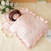 Pretend Play Doll Sleeping Bag With Pillow Doll Bedding Four Piece  Doll House Accessories