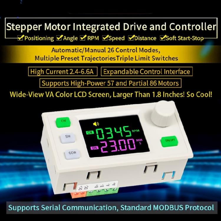 Stepper Motor Controller Customizable Cycles Speed Delay For 42 57 Motors Integrated LCD Panel Industrial Automation