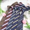 Herren College-Stil 8CM Gestreifte Jacquard-Krawatte - Formelles Business-Accessoire