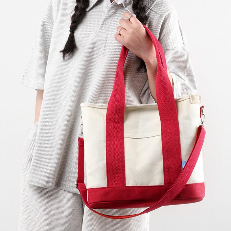 Canvas Bag Multi-pocket Cross-body Female 2024 New Mom Small Leisure Travel Small Shoulder Bag