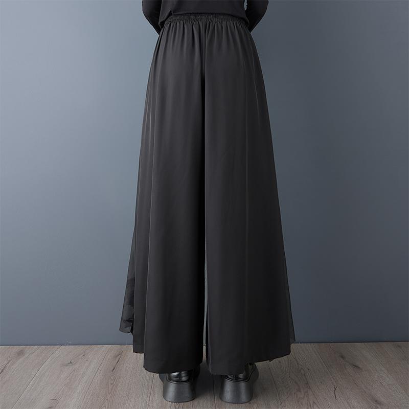 DIMANAF Plus Size Women New Long Pants Black Loose Trousers Big Size Casual Spring Autumn Bottoms Fashion Lady