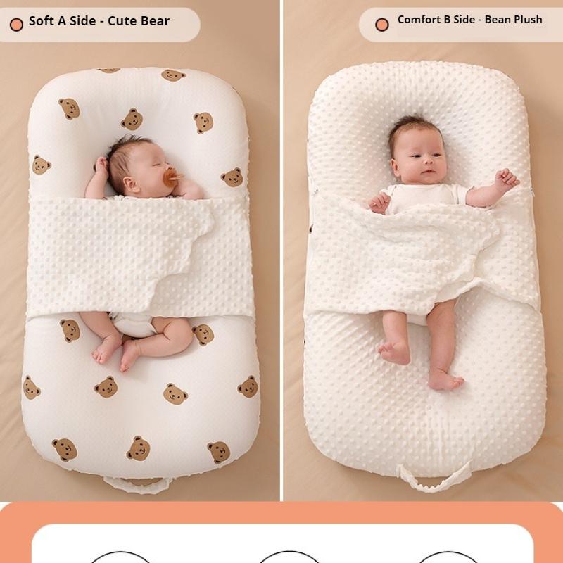 Bed In Bed Baby Newborn Anti-jump Spit Choking Milk Pressure Coax Sleep Nest Sleeping Pad Baby Landing Wake Up Artifact Soothes Go Out