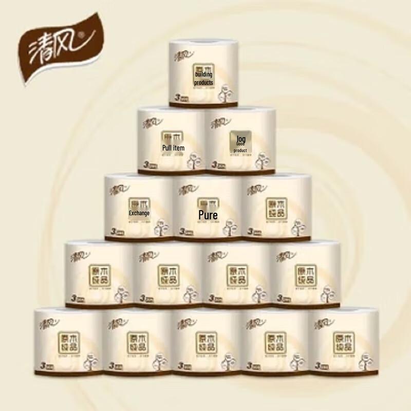 Qingfeng 3-Ply Virgin Wood Pulp Toilet Paper