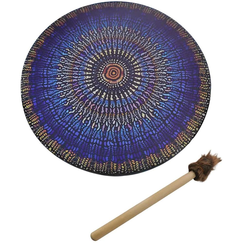 9.84 Inch Hand Drum With Drum Stick Shamanic Drum Professional Shaman Drum For Meditation