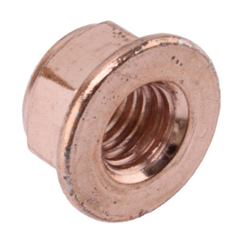 11620643110 1201420072 11621711954 N90085001 25306002589 12Pcs M8x1.25mm Car Universal Copper Plated Exhaust Manifold Lock Nut