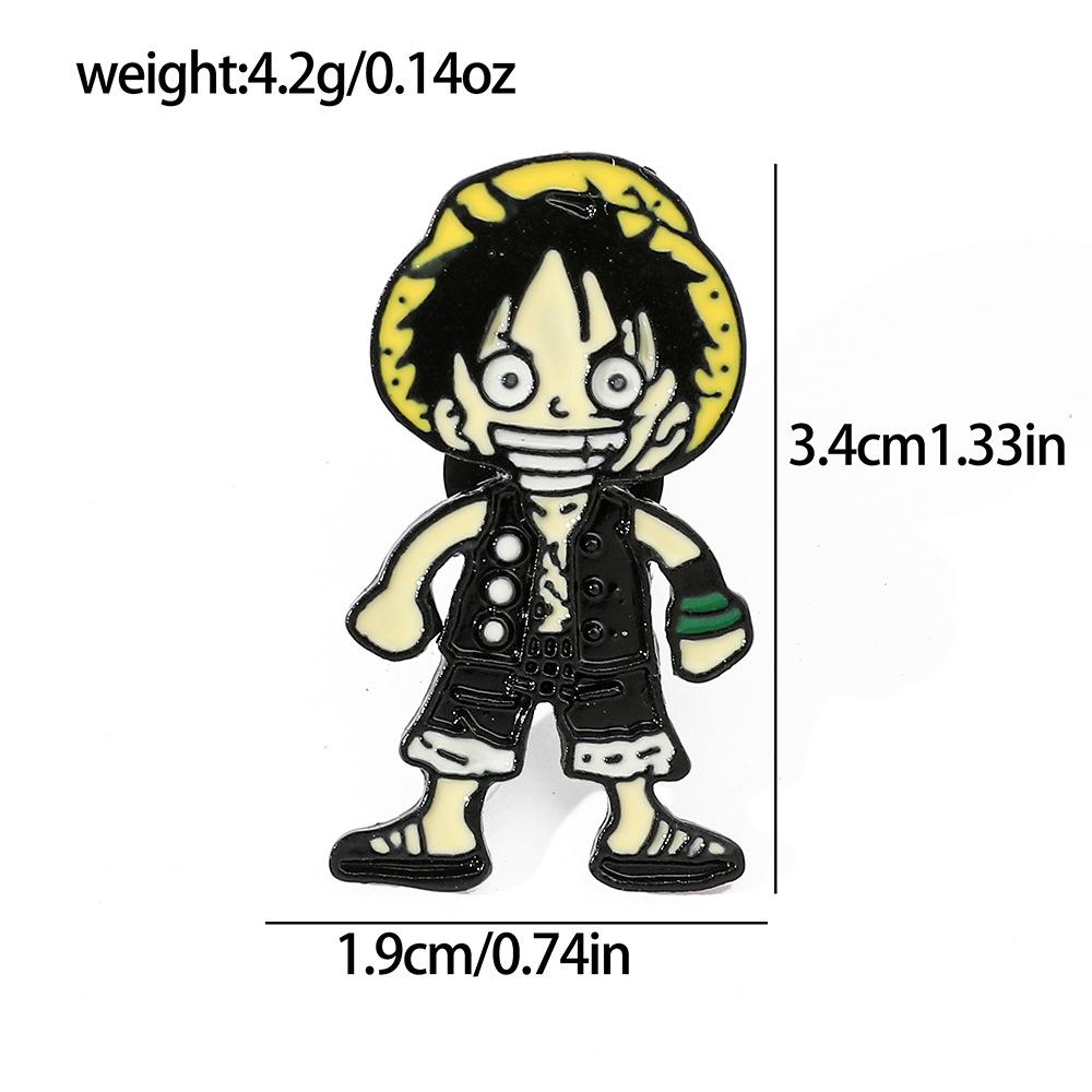 191 Spot ONE PIECE Brooch Riman Metal Badge Luffy Pirates One Piece Pin Accessories