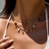 Stainless Steel Oil Drip Necklace Boho Style Ocean Style Necklace  Choker Necklace