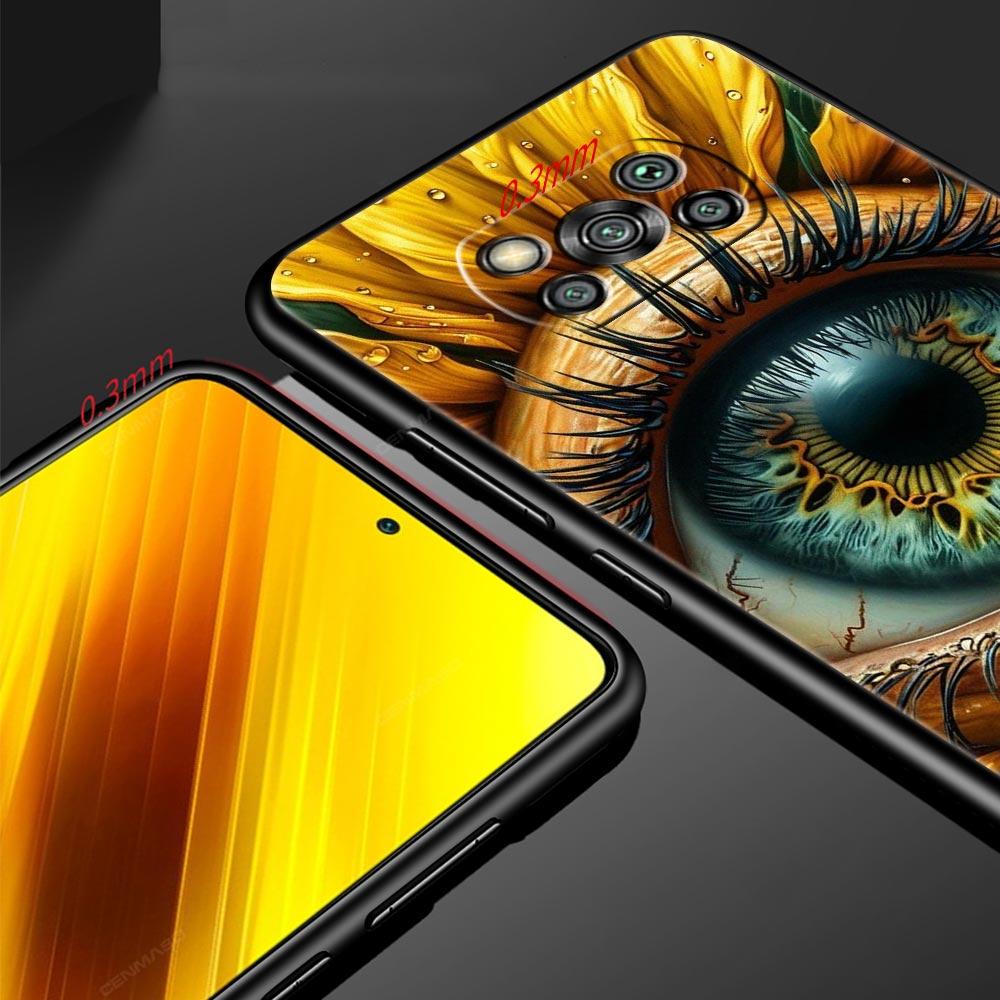 Fashion Eyelashes Eyes Phone Case Cover for Xiaomi Poco F7 Ultra F6 F5 F4 F3 X6 X5 X4 X3 NFC C51 C55 M4 GT 5G Soft TPU Shell