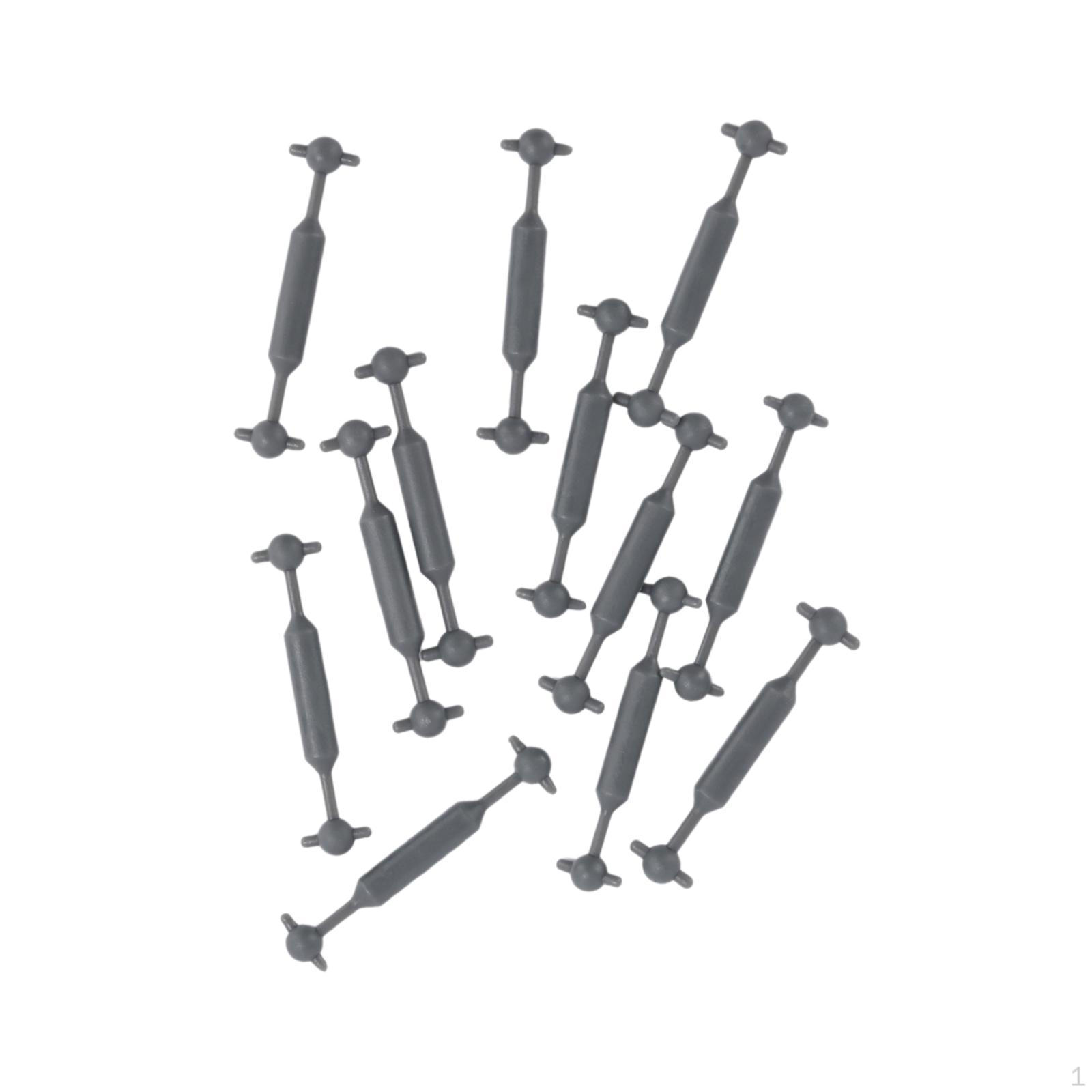 

12 Pieces 1/87 HO Scale Motor Drive Rods Electric Train Parts Sand Table Landscape Model 22.9mm