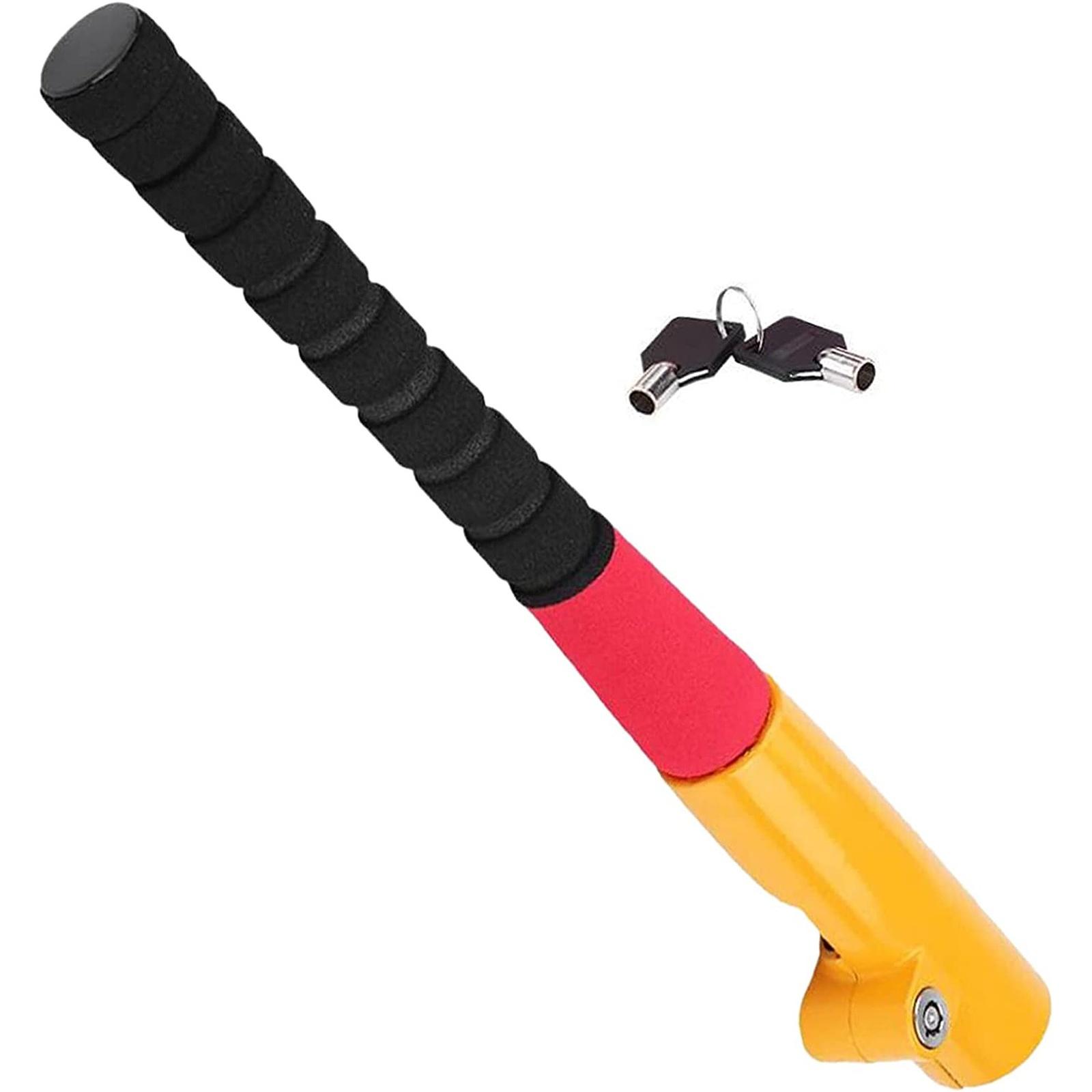 

Universal Car Steering Wheel Lock Baseball Theft Lock with 2 Keys with Tough-steel Construction Enhance Automobile Security One Size