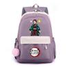 Anime Demon Slayer Printed Backpack for Teenger Student Large Capacity Waterproof Schoolbag Bookbag Women Travel Bag Gift