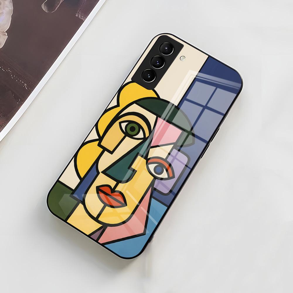 Picasso Abstract Art Phone Case For Samsung A56 A36 A26 A16 A15 A25 A35 A55 A14 A34 A24 A54 Glass Case