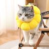 Sunflower Pet Elizabeth Collar, Cute Sunflower Shape Adjustable Recovery Cone, For Cats Dogs Anti-Licking & Biting Protection