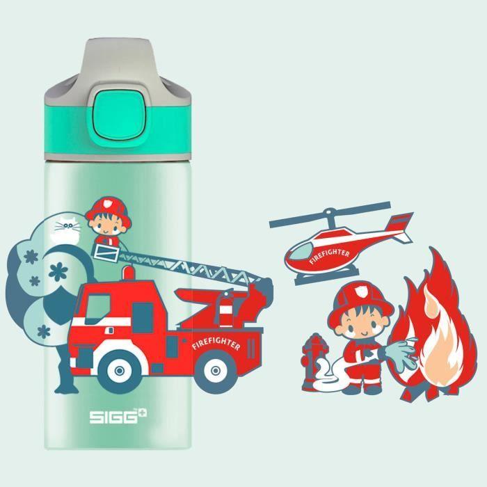 Children's Water Bottle - Sigg - Miracle Fireman - 0.4l - Aluminium - Bpa-free