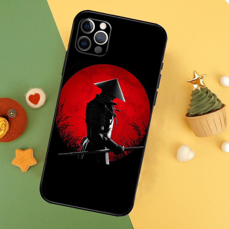 Japan The Samurai Ninja Phone Case For iPhone 17 16 16E 15 14 12 11 13 Pro Max 12 13 Mini 17Air Shockproof Cover