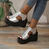 Summer Hot Sale Women's Sandals Fashion Casual Wedges Heeled Sandal Women Roman Sandals Fashion Platform Sandals Sandalias Mujer
