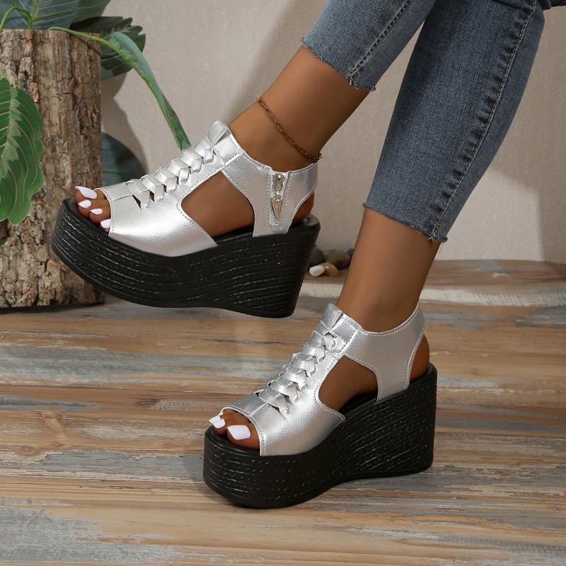 Summer Hot Sale Women's Sandals Fashion Casual Wedges Heeled Sandal Women Roman Sandals Fashion Platform Sandals Sandalias Mujer