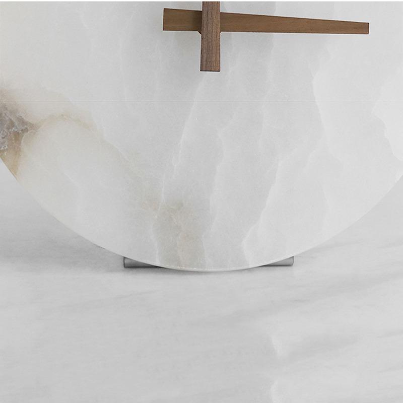 Marble Table Clock Decorative Tabletop Clocks Luxury Silent Desk Watch Modern Living Room Desktop Watches Table Decorations