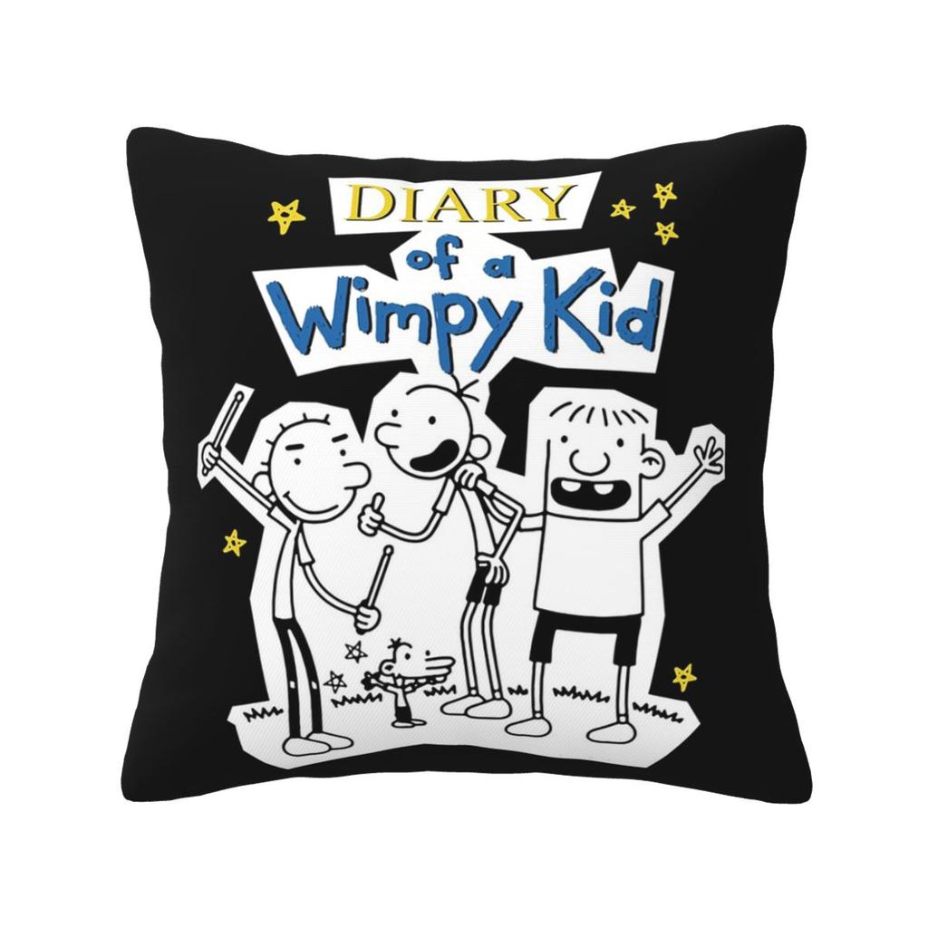Diary Of A Wimpy Kid Old School Square Pillowcase Pillow Cover Cushion Zip Decorative Comfort Throw Pillow for Home Living Room