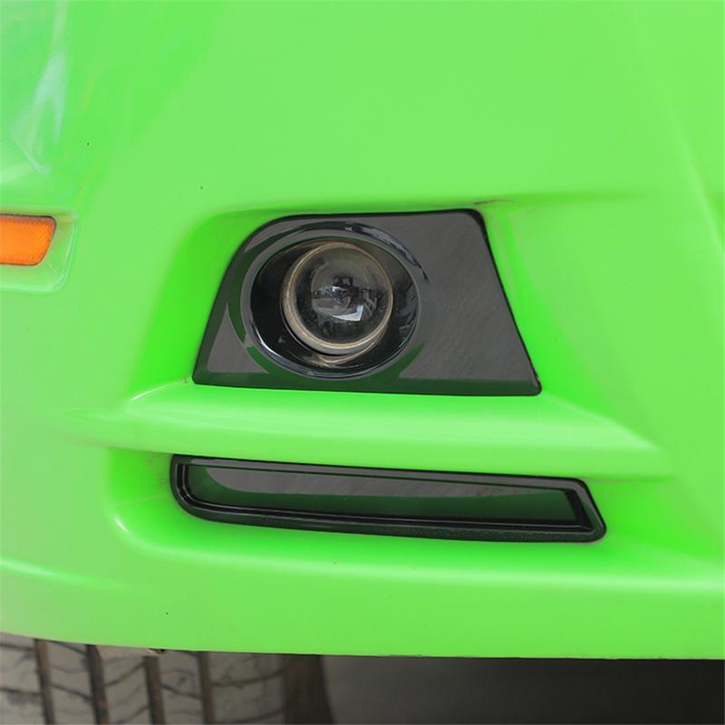 For Ford Mustang 2010-2014 Car Front Fog Lamp Light Cover Trim Decoration Sticker Accessories