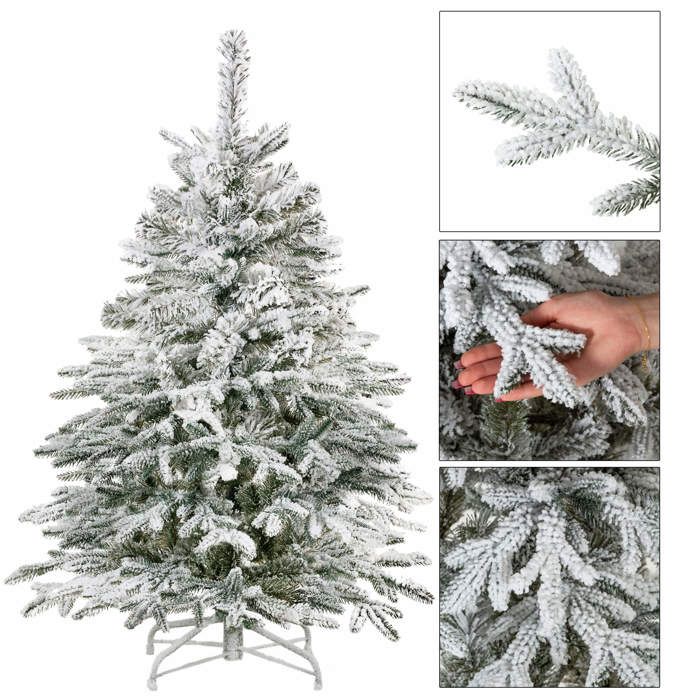Sapin De Noël Artificiel – Épicéa Enneigé Premium 220 Cm
