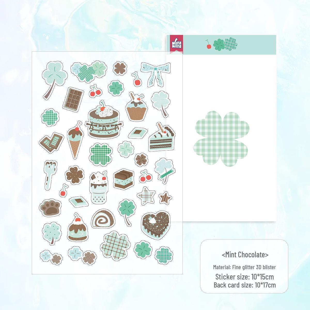 

3D Bubble Stickers: Healing Cartoon Patterns for Journal Decoration