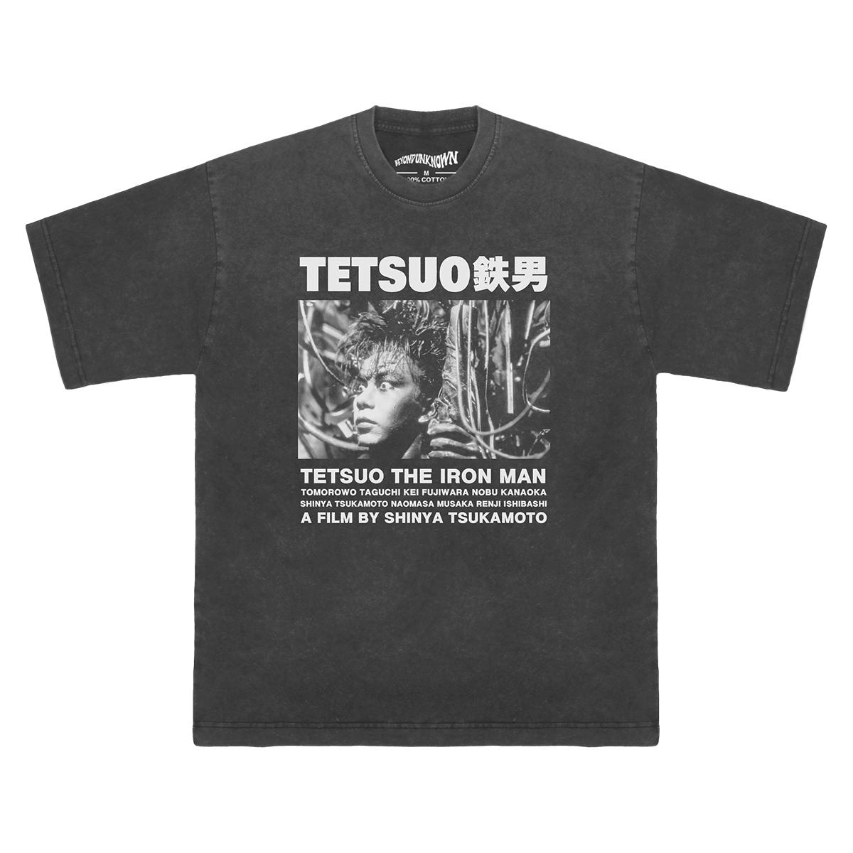 

Tetsuo TShirt The Iron Man Japanese Movie Crazy Thunder Road Bullet Ballet Burst City Washed Cotton Mens Clothing Loose Shirts S
