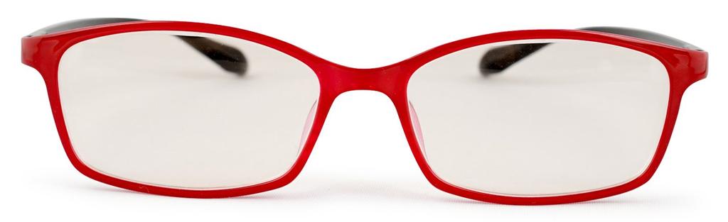 ESCHENBACH Bifocal Reading Glasses, Blue Light Blocking, PC Viewer, Red/Black, +2.5 Degrees, 2993-1425