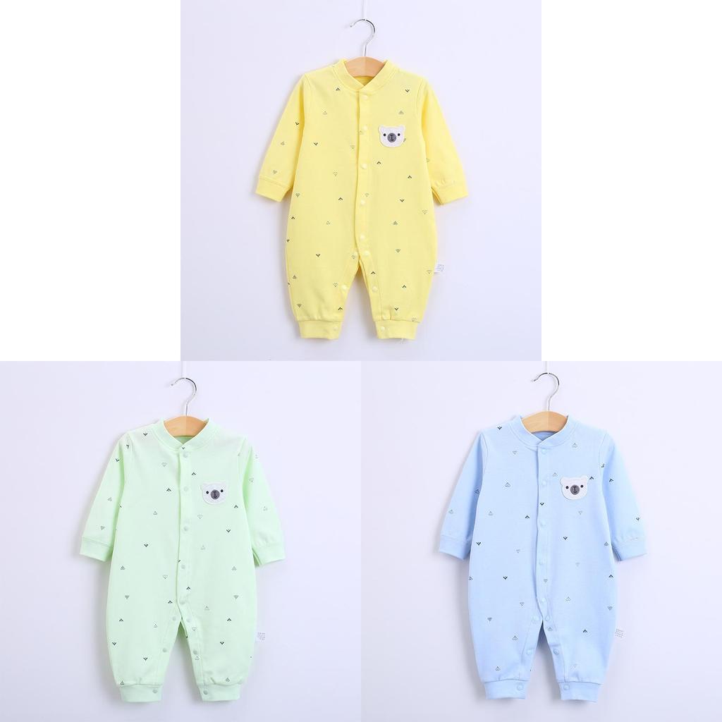 Baby Cotton Romper With Snap Closure For Newborns And Infants