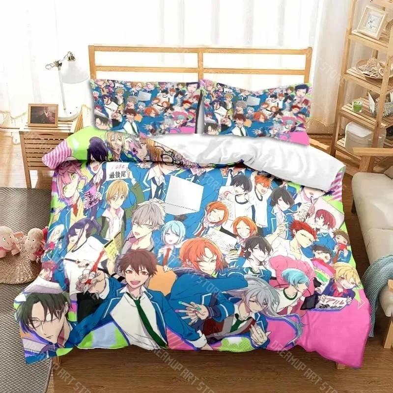 3D Anime Rock Band Ensemble Stars All Season Twin Bedding Set 3 Piece Comforter Set Bed Duvet Cover Double King Comforter Cover