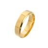 Gold-Plated Stainless Steel Titanium Ring for Women - High-End Blue Love Design