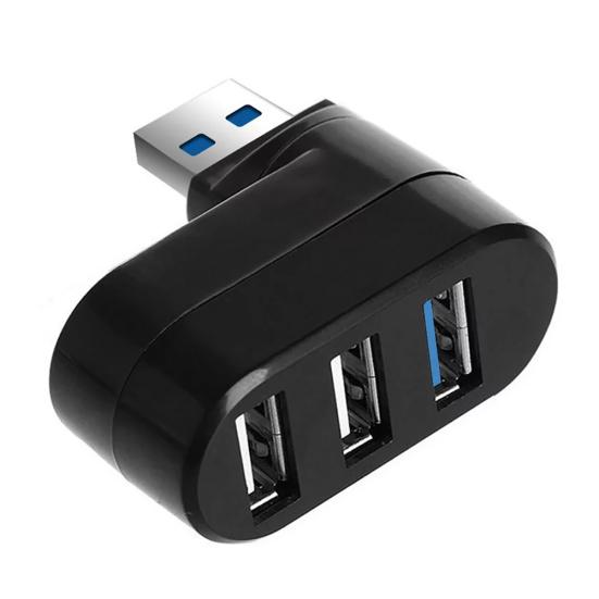 

DOONJIEY Mini High Speed USB 3.0 Adapter Hub 3 Ports Extension for PC Laptop чёрный