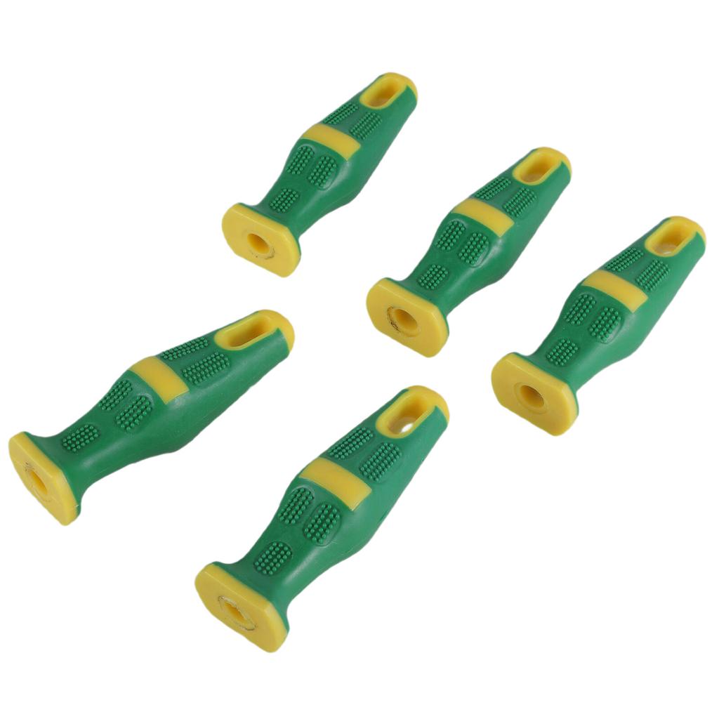 5Pieces File Handle For Woodwork And Metalwork Tool Comfortable Grip Improved Tool Handling Flat And Semi Round Files