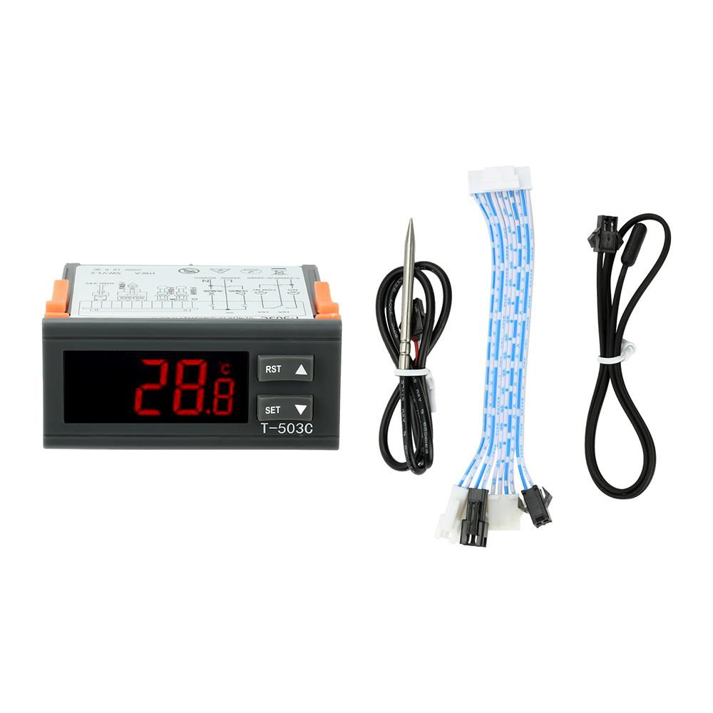 

T-503C DC 24V Лазерний охолоджувач Контролер температури Термостат Терморегулятор Охолоджувач інкубатора інтелектуальне керування температурою