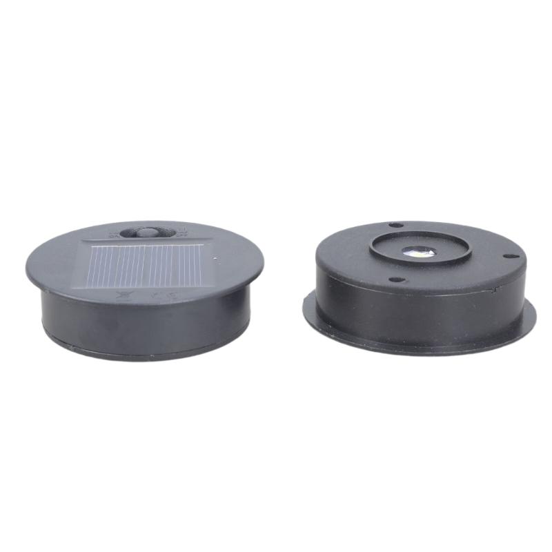 Set of 2 Replacement Solar Light Component IP65 Waterproof Plastic Housing for Solar Power Garden Lamps Openings