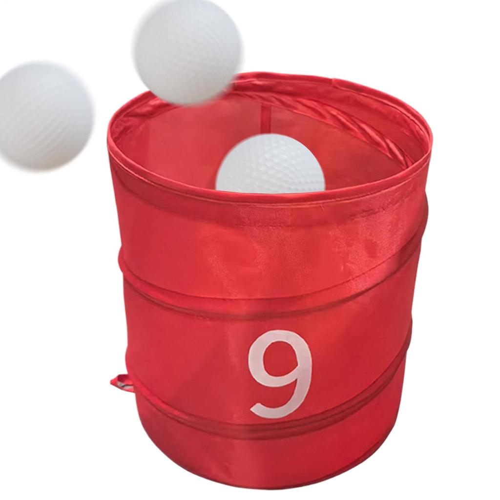 Golf Game Storage Bucket Foldable Outdoor Golf Chipping Game Bucket Portable Organizer Ball Sport Equipment for Lawn Park Beach