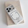 Korean Lovely Line White Puppy Phone Case for Xiaomi Redmi 15 15C 13 13C 12 A3 A2 A1 10 10C 9A 9C K60 K40 Plus Ultra 4G 5G Cover