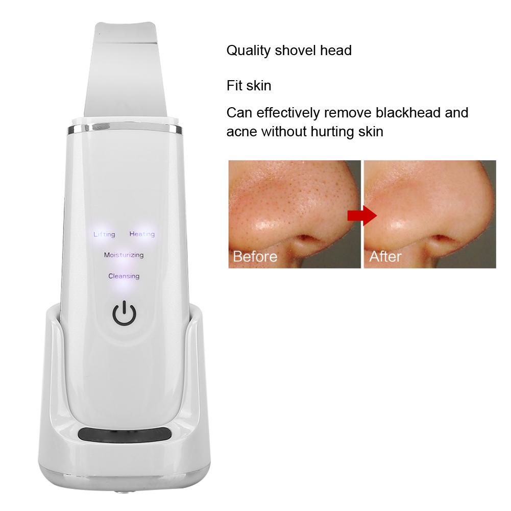 Ultrasonic Skin Scrubber Blackhead Pimple Removal Face Pore Vibration Cleanser Instrument