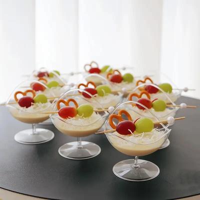 10Pcs Disposable Plastic Dessert Cup Ice Cream Cup Small Wine Cup Plastic Dessert Cup Perfect For Fruit Ice Cream Pudding