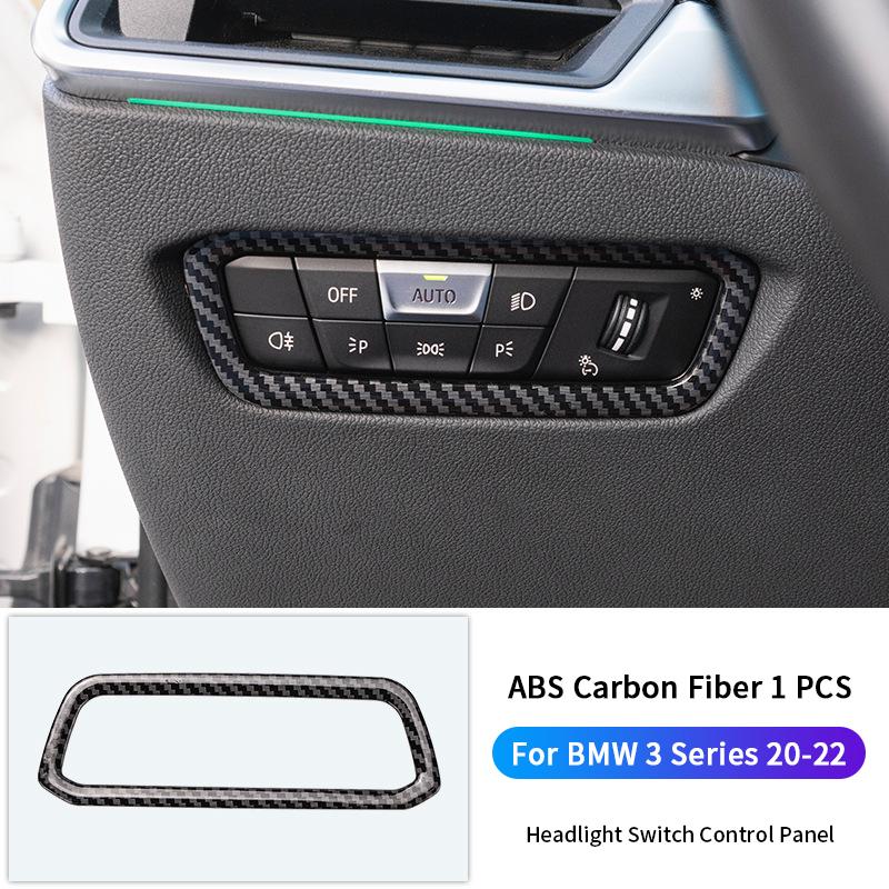 For BMW 3 Series G20 19-22 Carbon Fiber Color Center Gear Shift Panel Decorate Cover Shift Lever Panel Trim