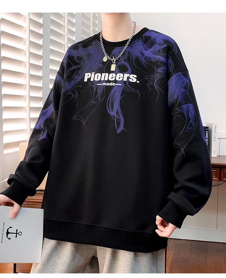 

Boys Stylish Spring/Autumn Hoodie - Trendy Brand, Long Sleeve, Round Neck, Casual Base Layer for Youth. M чорний
