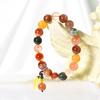 Natural Five Blessings Multi-Treasure Beaded Bracelet - Handmade Simple Design