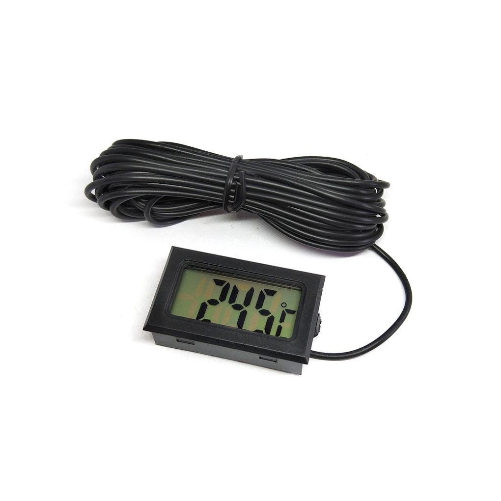 

Цифровой термометр ЖК-температурный водонепроницаемый тестер для аквариума чёрный