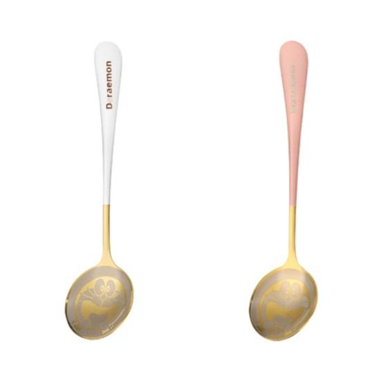 Soup Spoon Thickened Long Handle Stainless Steel Doraemon Lovely Coffee Spoon Restaurant Flatware